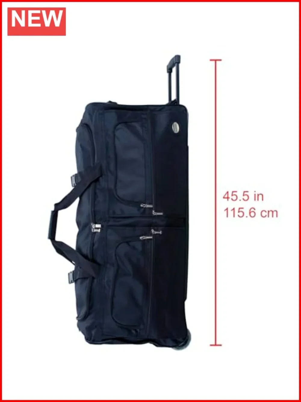 Rolling Duffel Bag with Telescopic Handle, 22